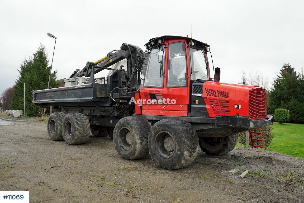 форвардер Komatsu 865 w / hook lift and hook box WATCH VIDEO