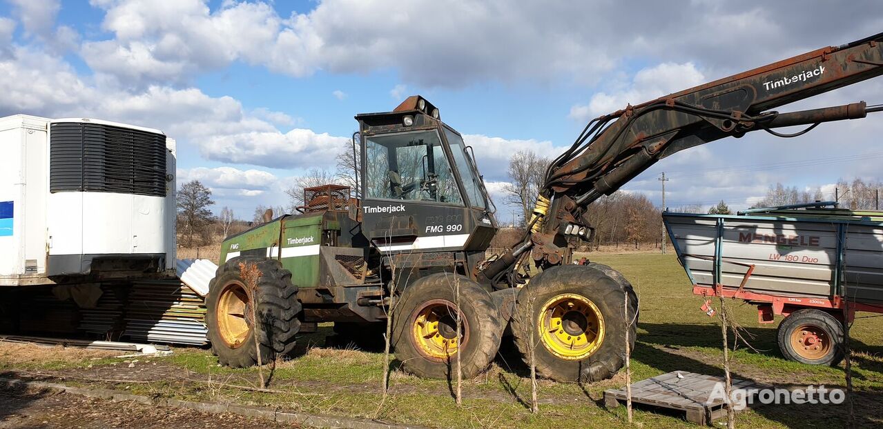 харвестер Timberjack FMG 990 harvester maszyna leśna do wycinki drzew wycinka drewna