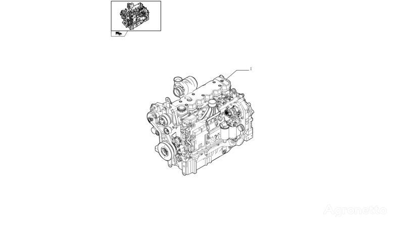 двигатель для трактора колесного New Holland T6090